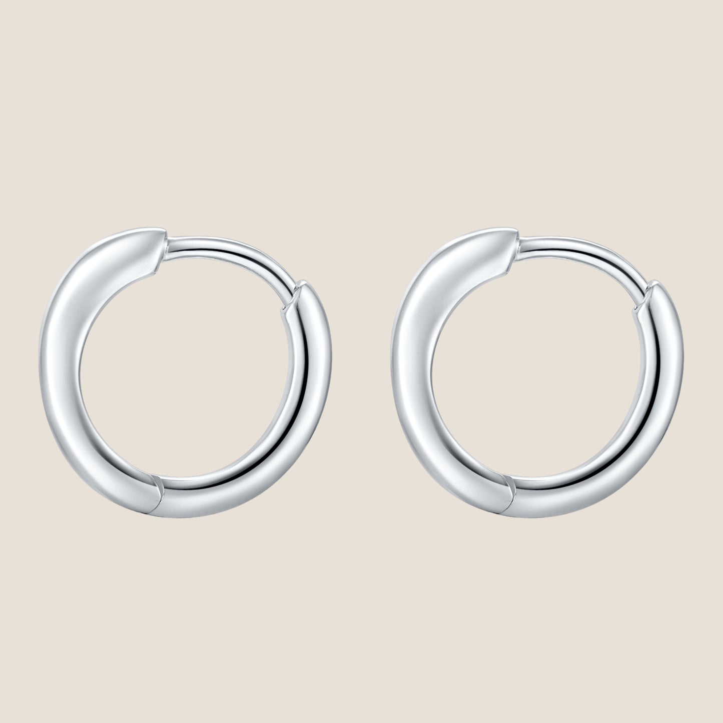 Wavy Huggie Hoop Earrings