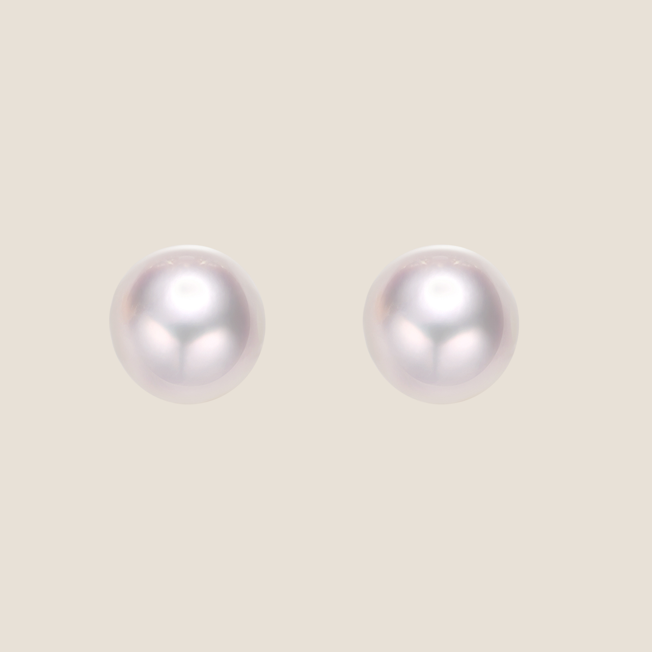 Flat Baroque Pearl Studs